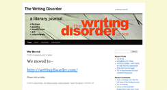Desktop Screenshot of blog.thewritingdisorder.com